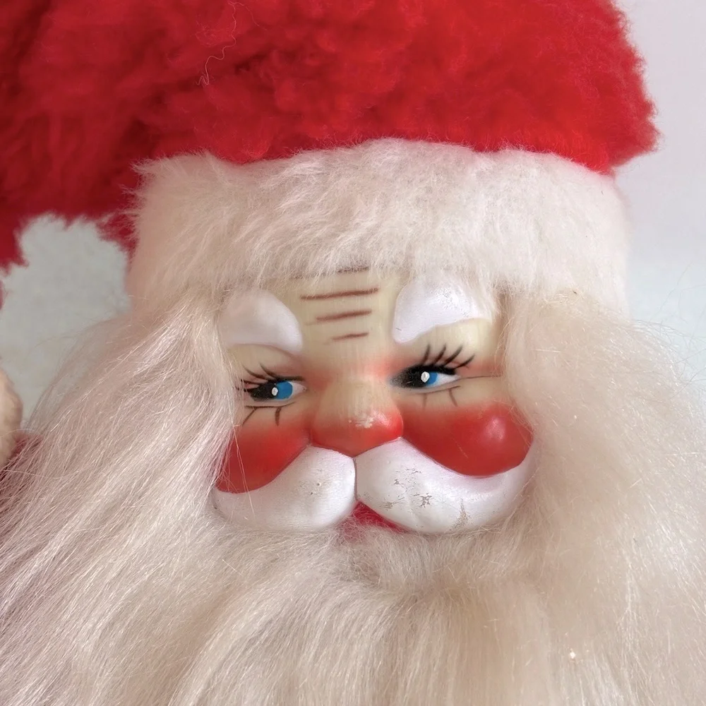 Vintage‎ MCM Red Santa Claus Plush Doll